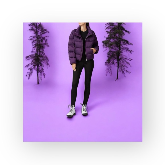 Bogner 𖦹 Goose Down Puffer Ski Parka Jacket 𖦹 Eggplant Purple 𖦹 14 XXS XS S - Picture 1 of 16